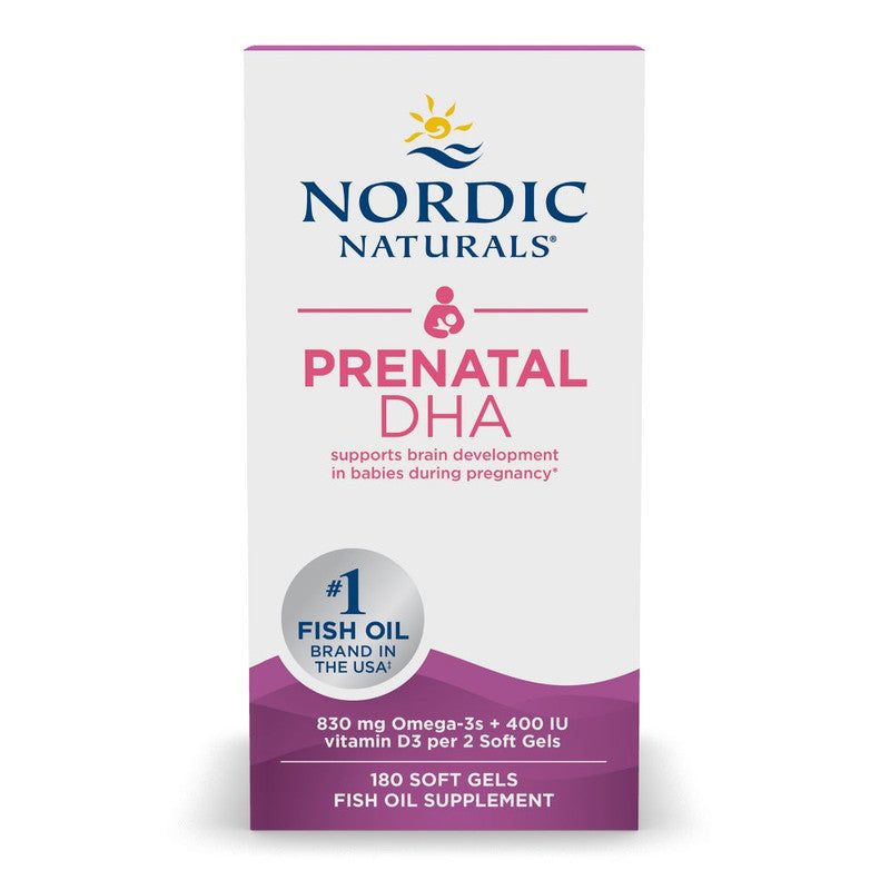 nordic naturals - prenatal dha 830mg with vitamin d3 - 180 softgels