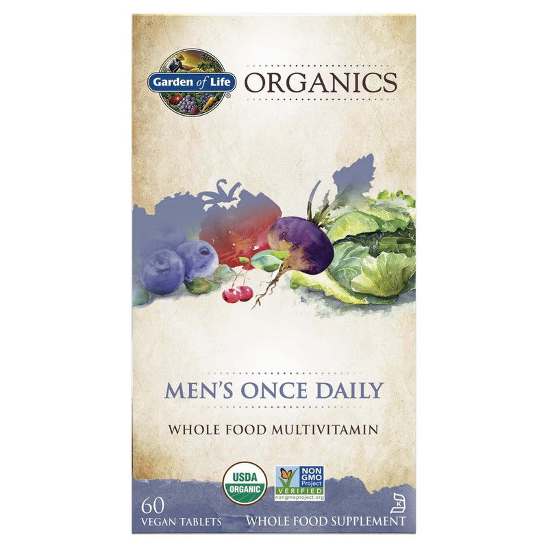 garden of life - mykind men's once daily - 60 vegan tablets