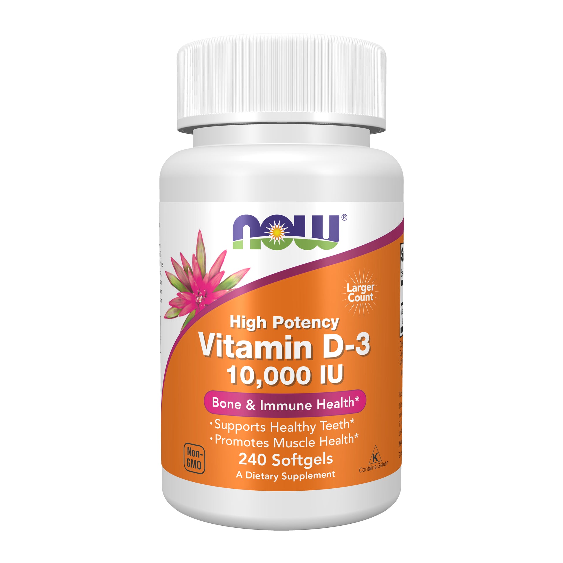 now - vitamin d-3 10,000 iu - 240 softgels