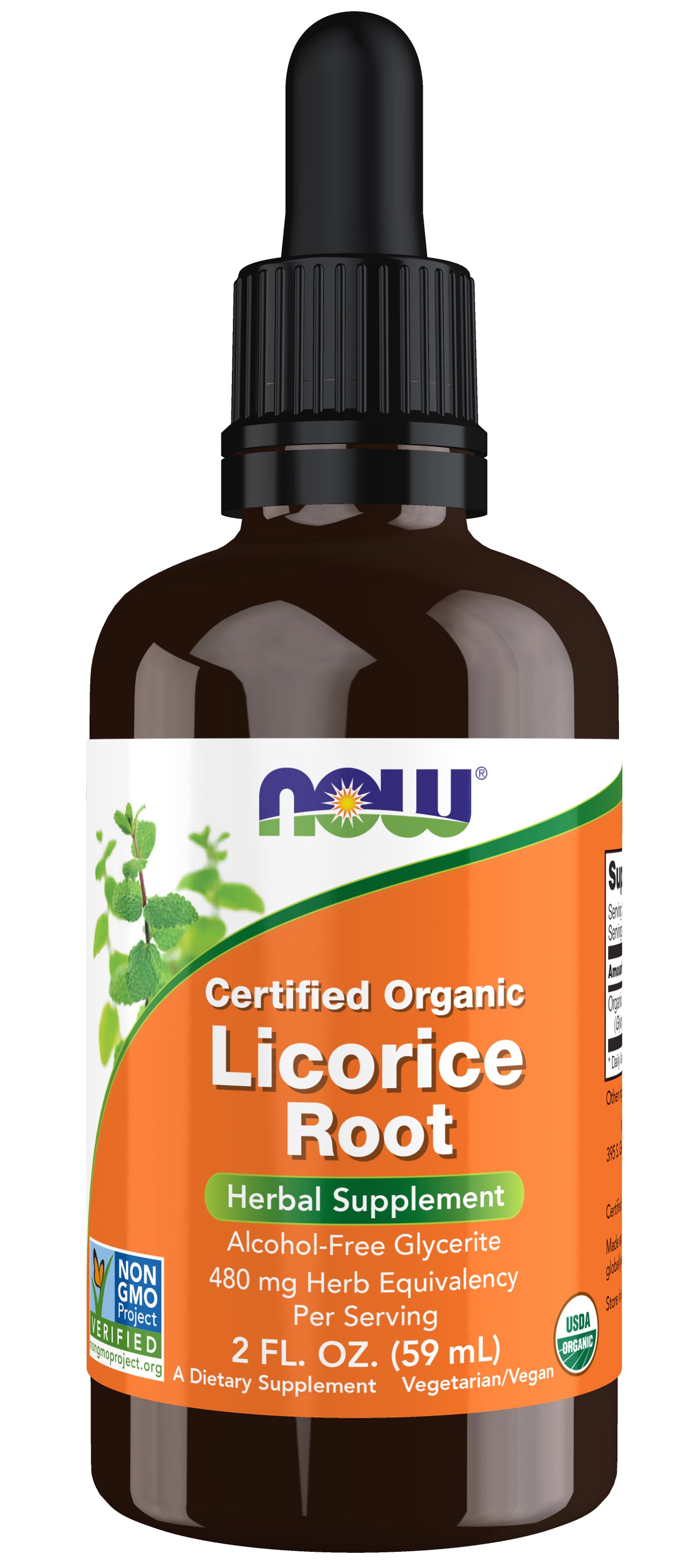 now - certified organic licorice root 59ml