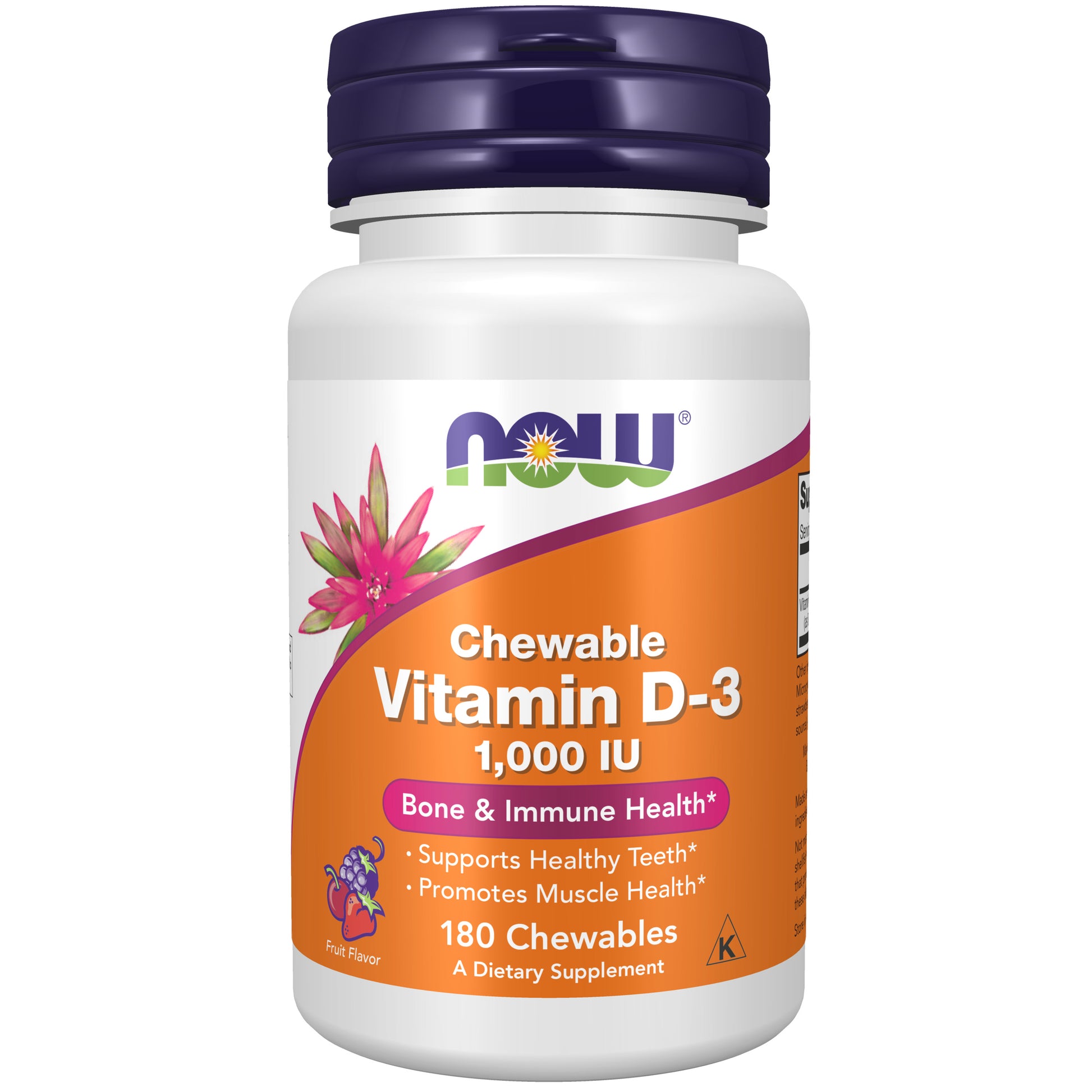now - vitamin d-3 1,000 iu, 180 chewables