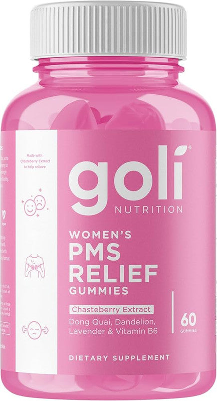 goli nutrition - women's pms relief - 60 gummies