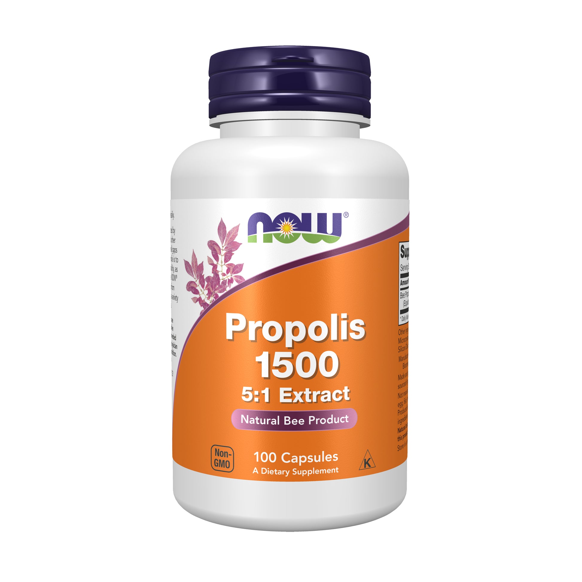 now - propolis 1,500 mg - 100 veg capsules