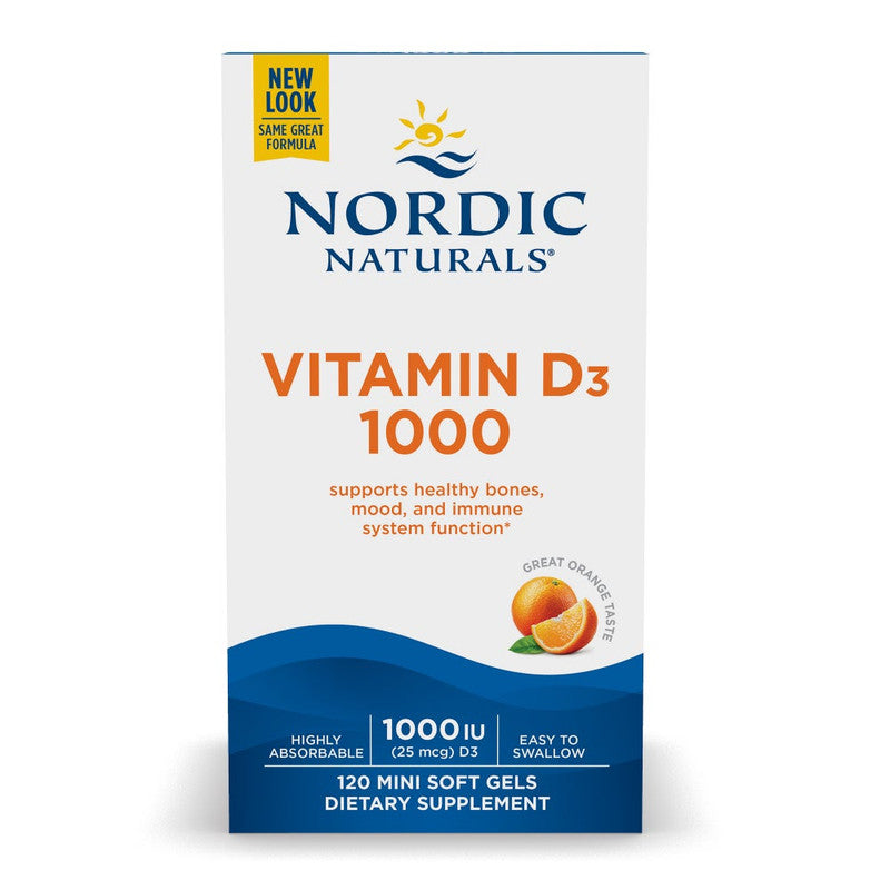 nordic naturals - vitamin d3 1000iu - 120 mini softgels