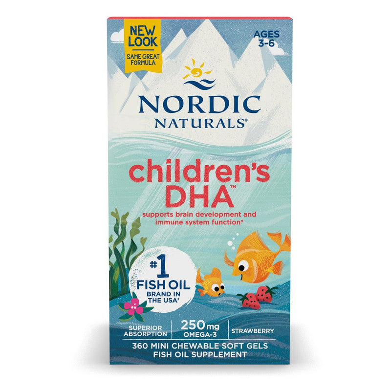 nordic naturals - children's dha 250mg omega-3 - 360 mini softgels