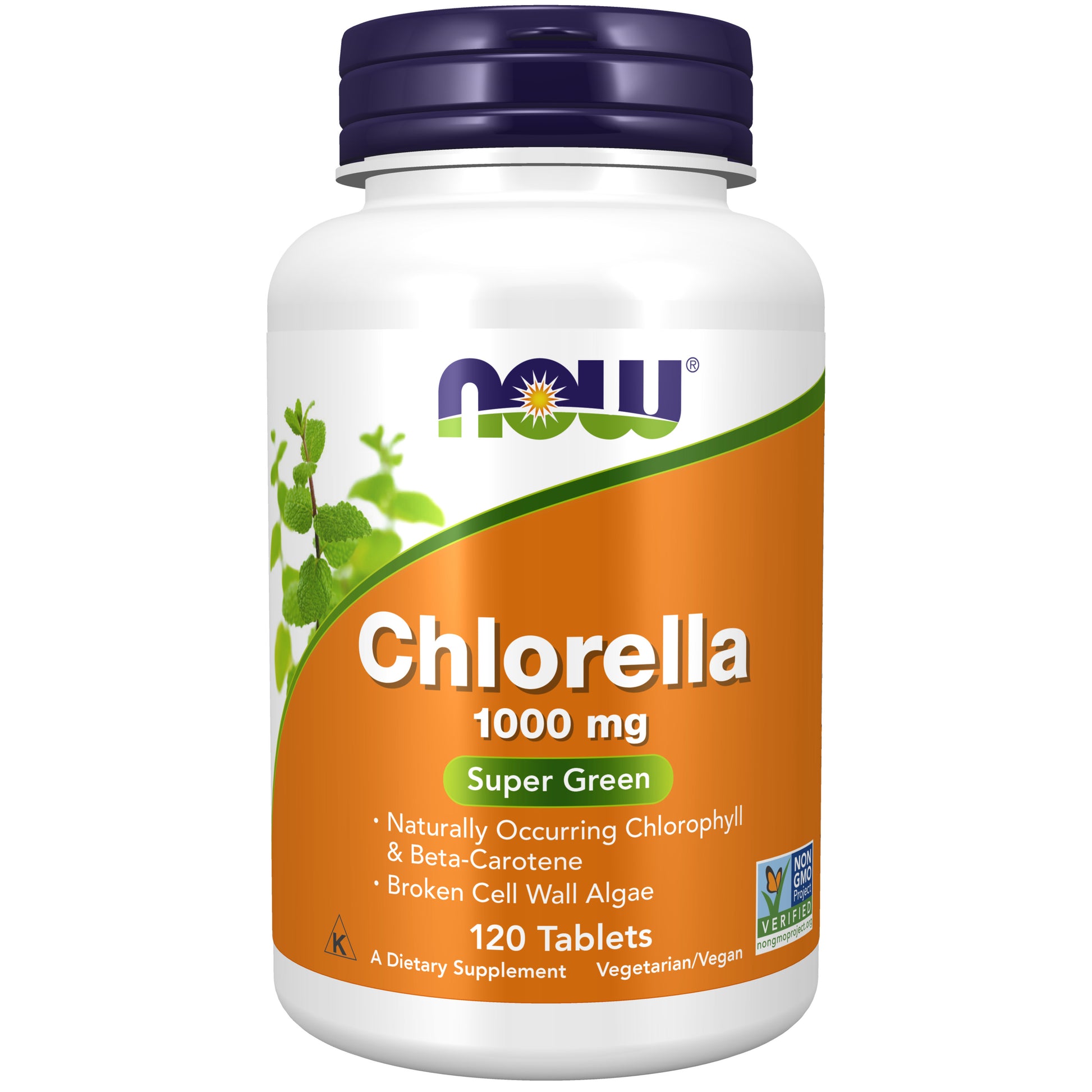 now - chlorella 1000 mg - 120 tablets