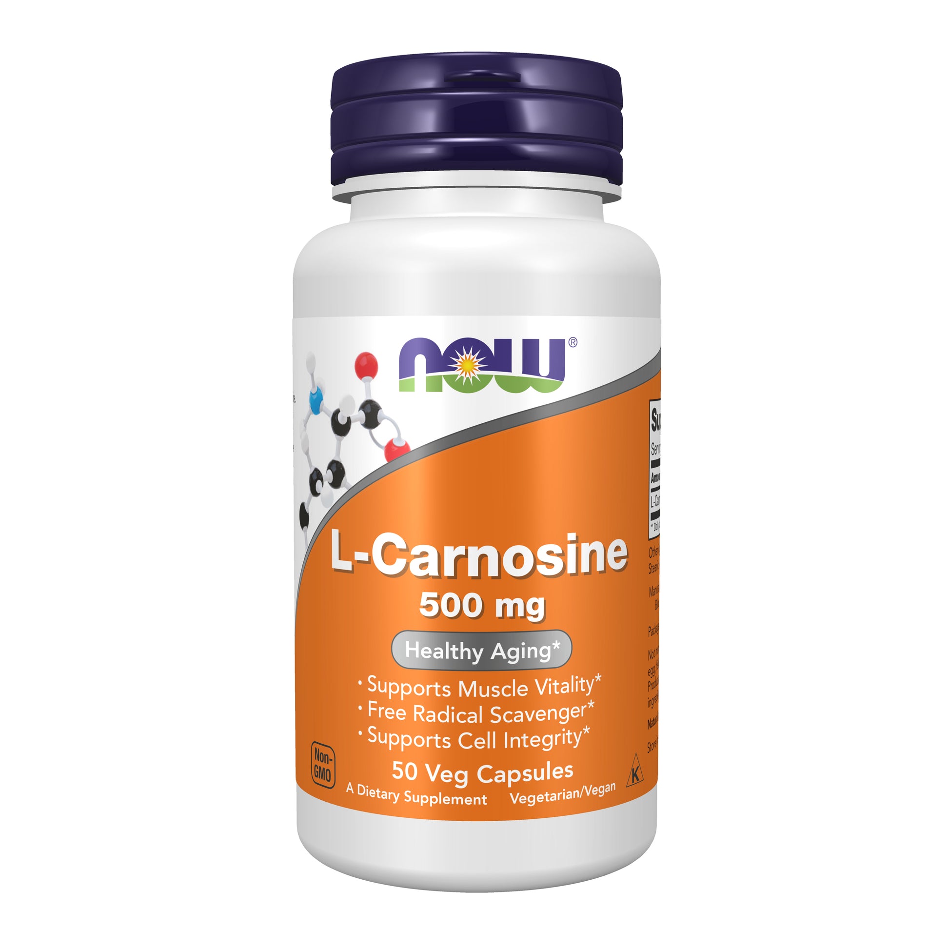 now - l-carnosine 500 mg - 50 veg capsules