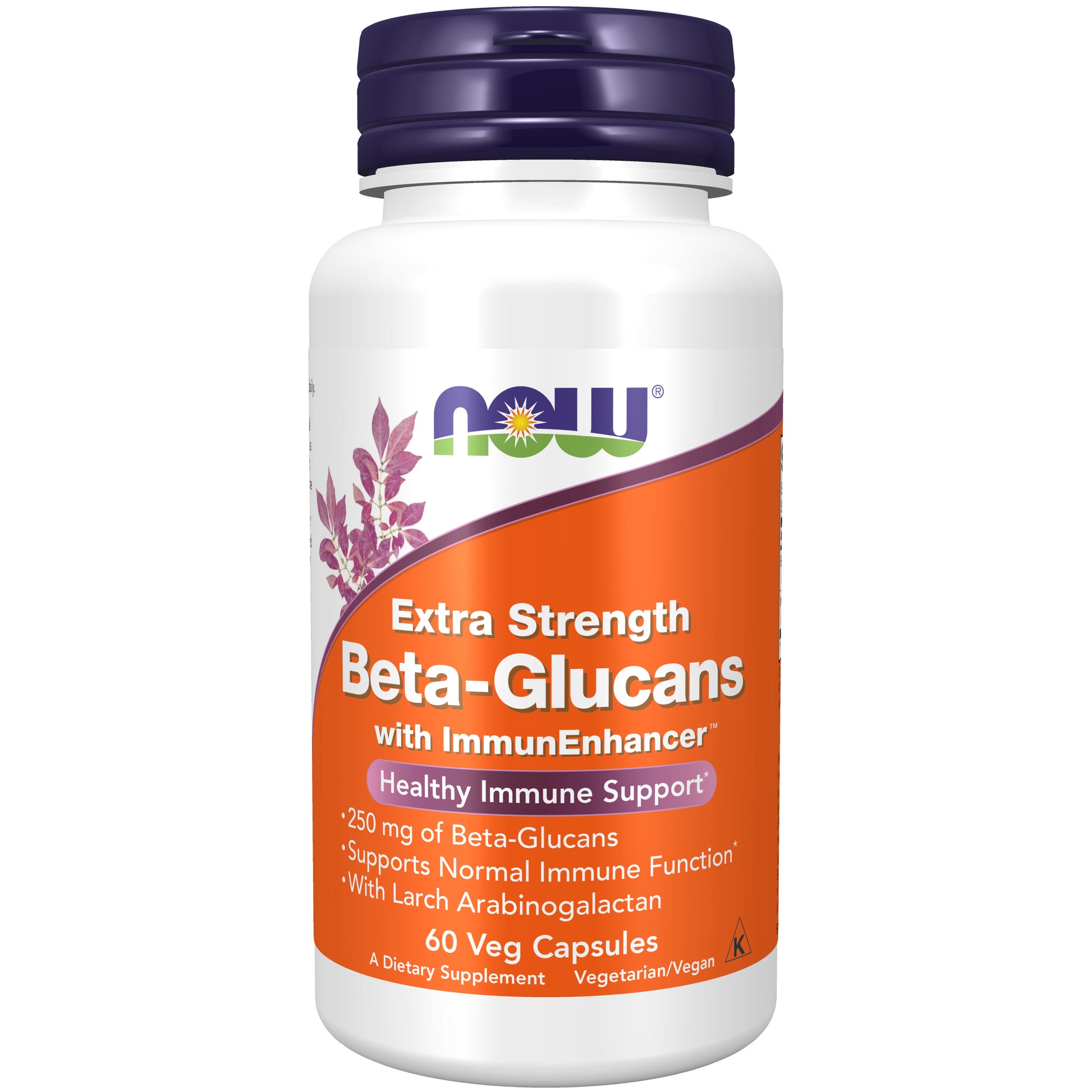 beta-glucans extra strength - 60 cápsulas vegetais - now