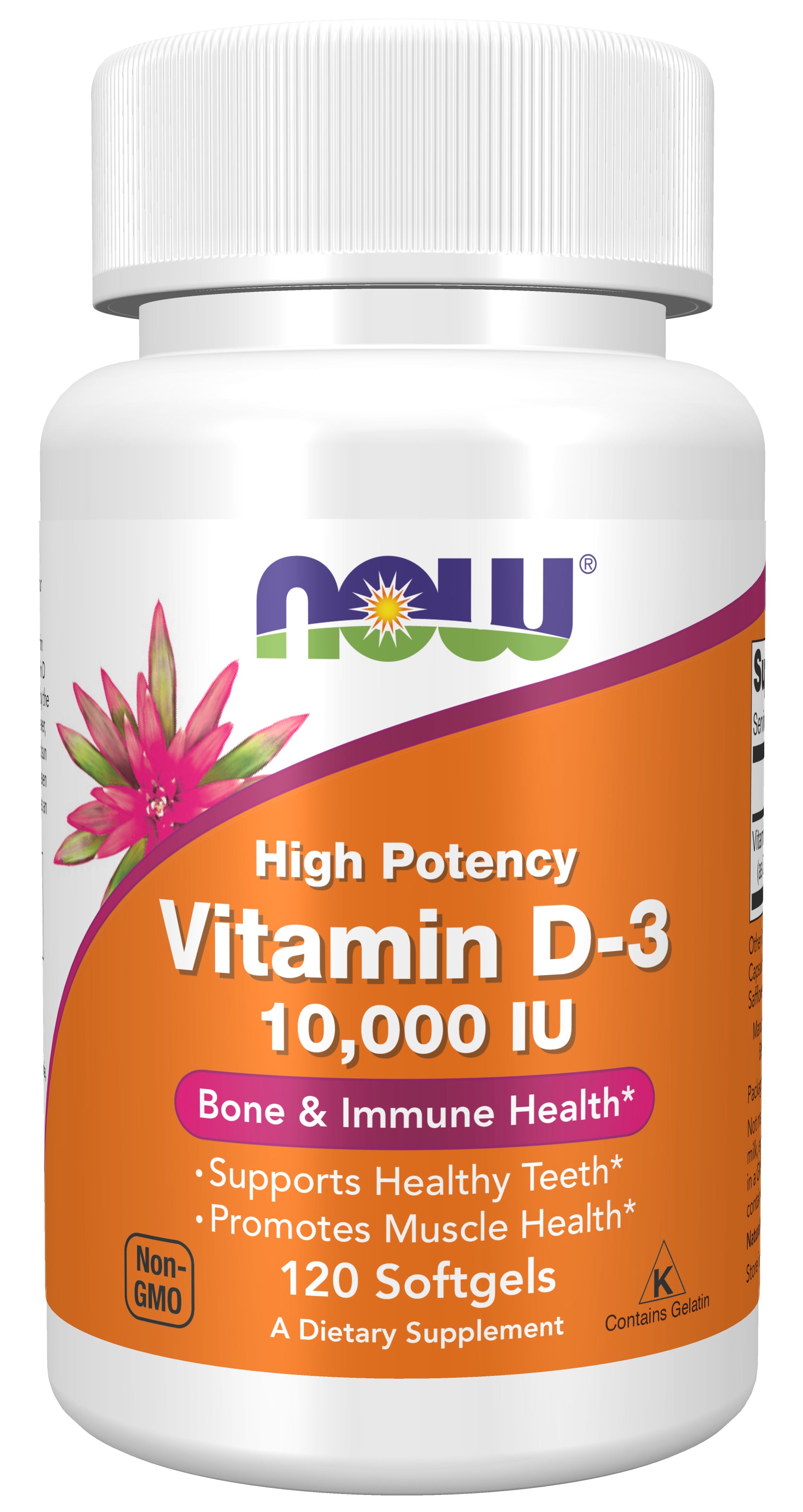 now - vitamin d-3 10,000 iu - 120 softgels