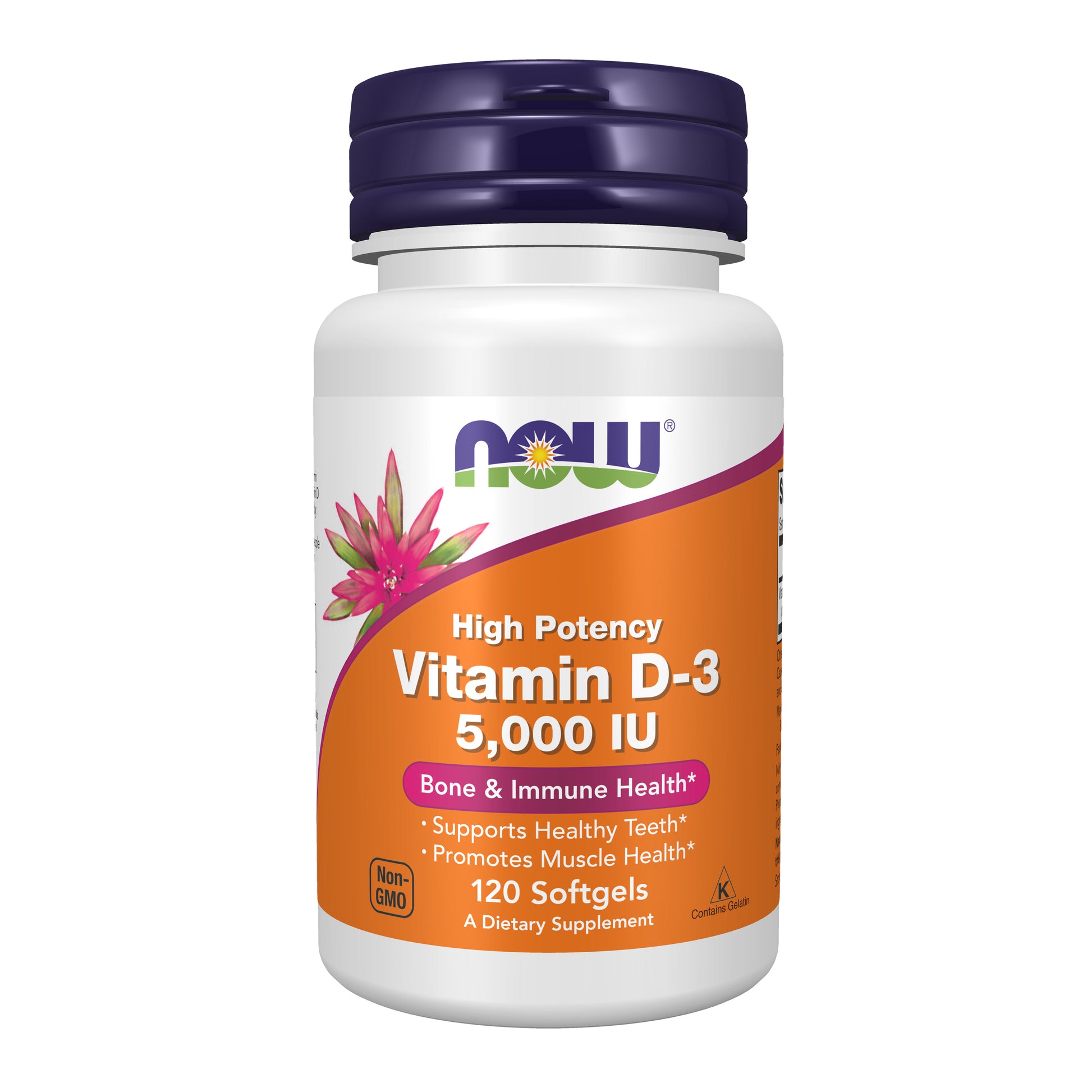 now - vitamin d-3 5,000 iu - 120 softgels