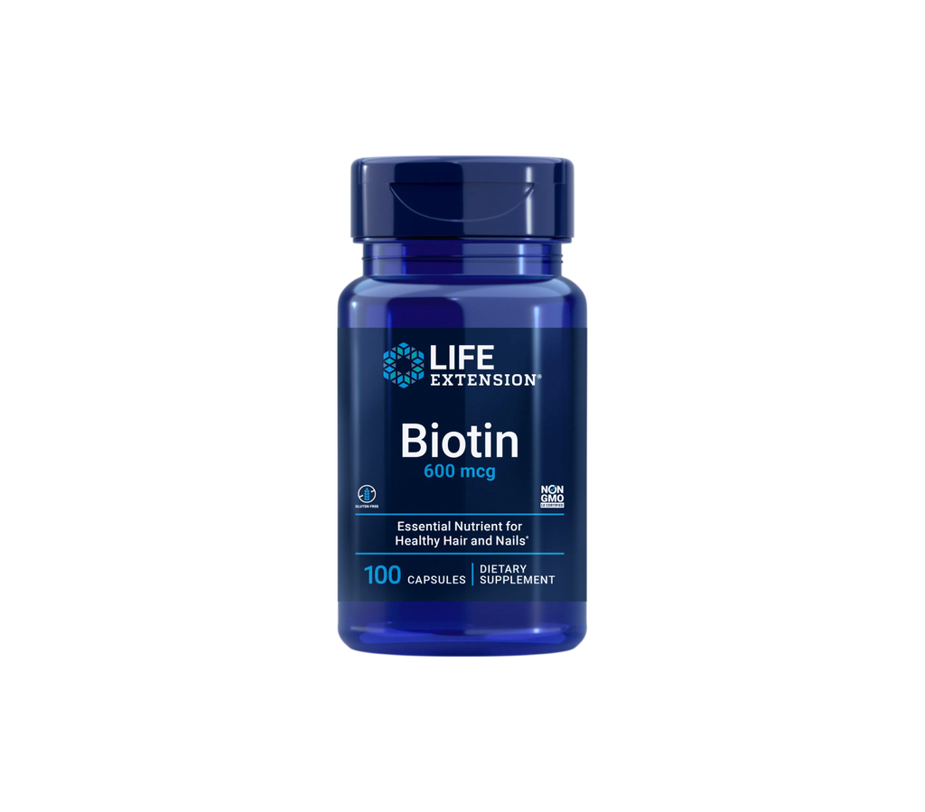 biotina 600mcg - 100 cápsulas - life extension