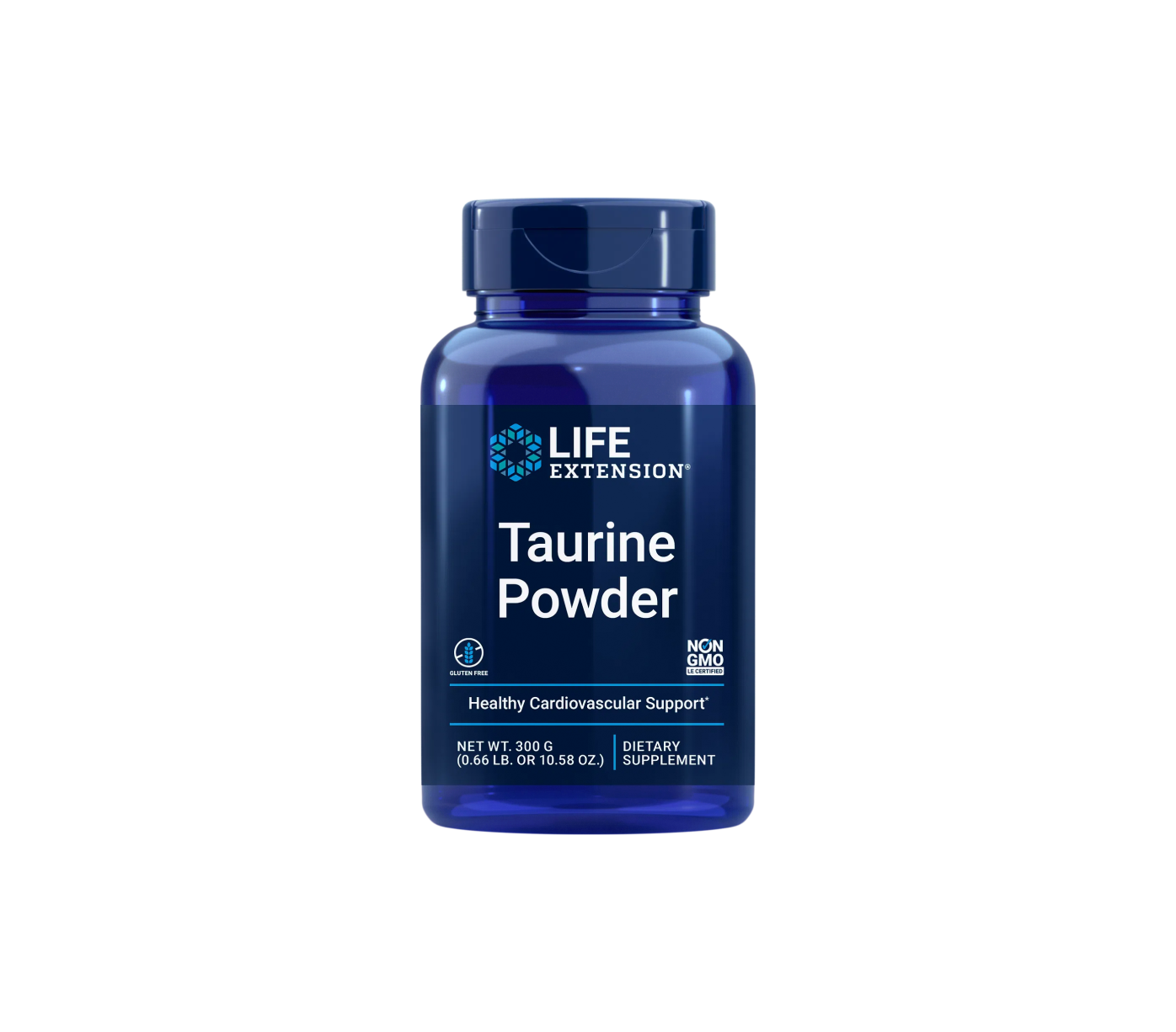 taurina en polvo - 300 g - life extension