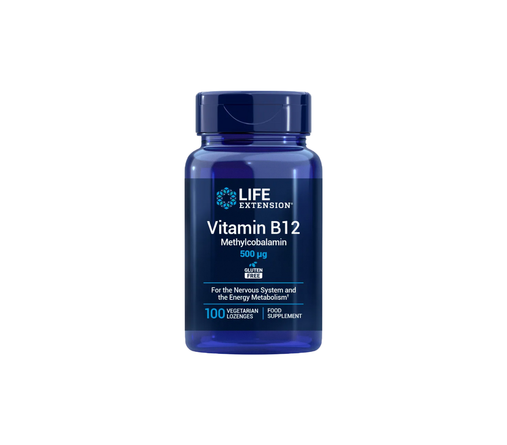 Vitamina B12 500mcg - 100 pastillas vegetales - Life Extension