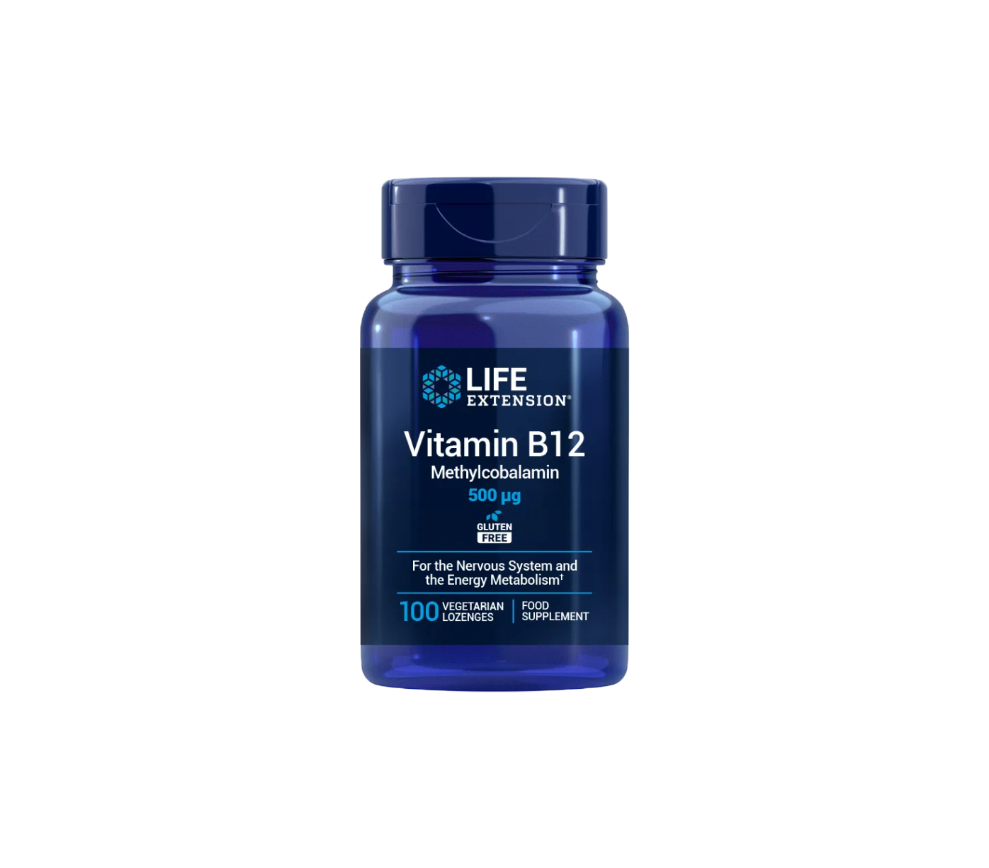 Vitamina B12 500mcg - 100 pastillas vegetales - Life Extension