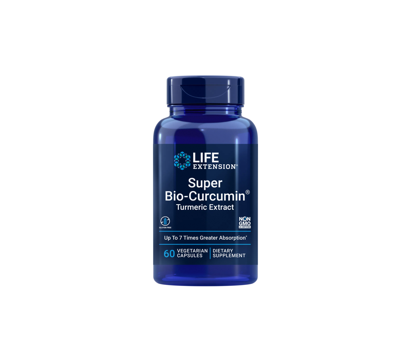 super bio-curcumina® extracto de curcumina – 60 cápsulas vegetales – life extension