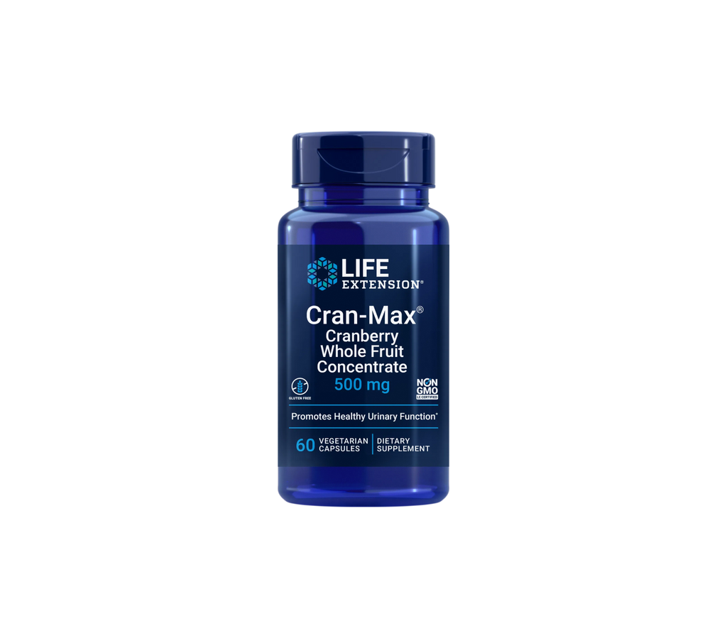 cran-max® - 60 cápsulas vegetais - life extension