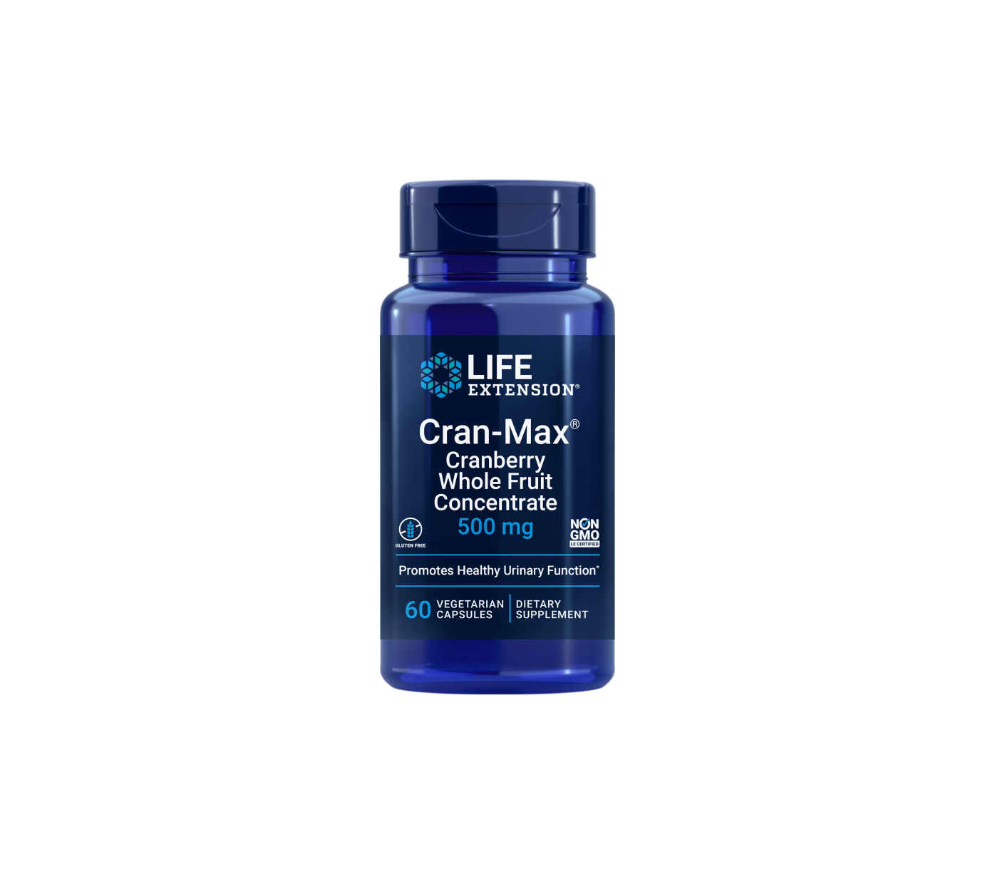 cran-max® - 60 cápsulas vegetais - life extension