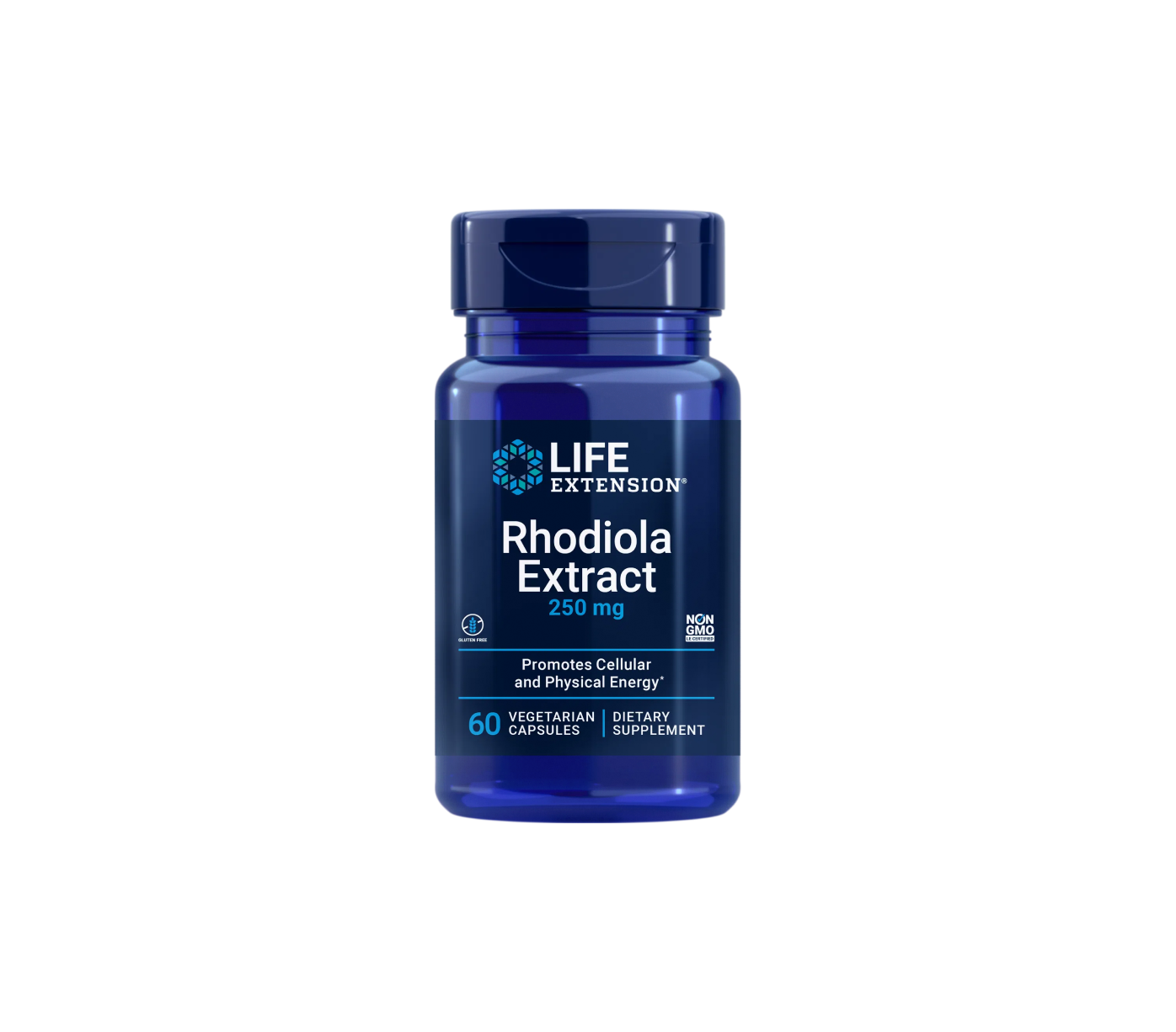 extracto de rodiola 250 mg - 60 cápsulas vegetales - life extension