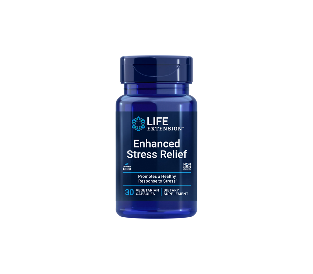 enhanced stress relief - 30 cápsulas vegetales - life extension