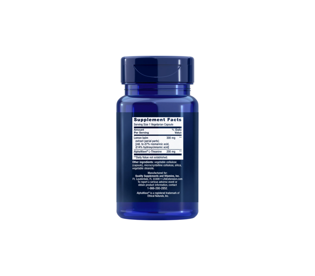 enhanced stress relief - 30 cápsulas vegetales - life extension