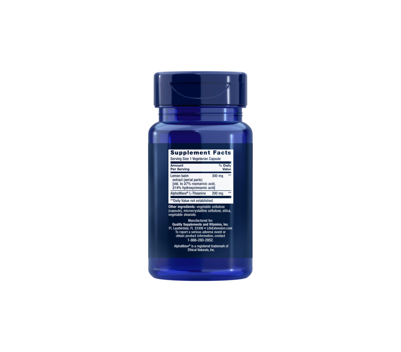 enhanced stress relief - 30 cápsulas vegetales - life extension
