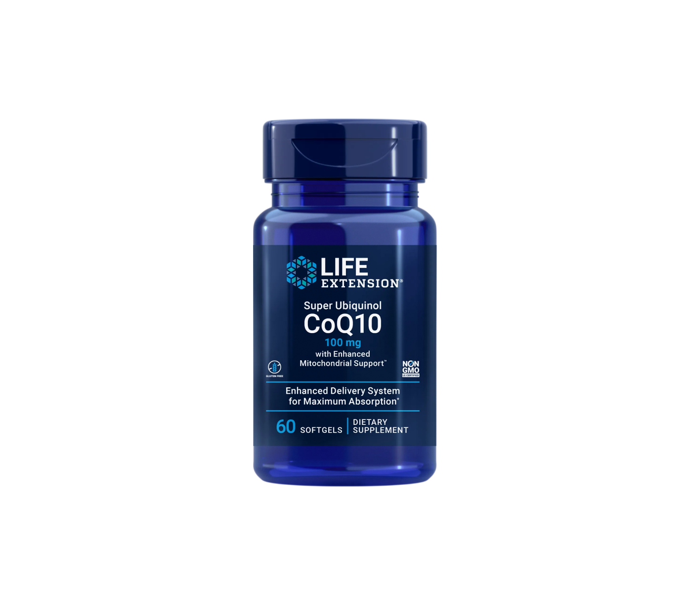 super ubiquinol coq10 - 60 cápsulas blandas - life extension