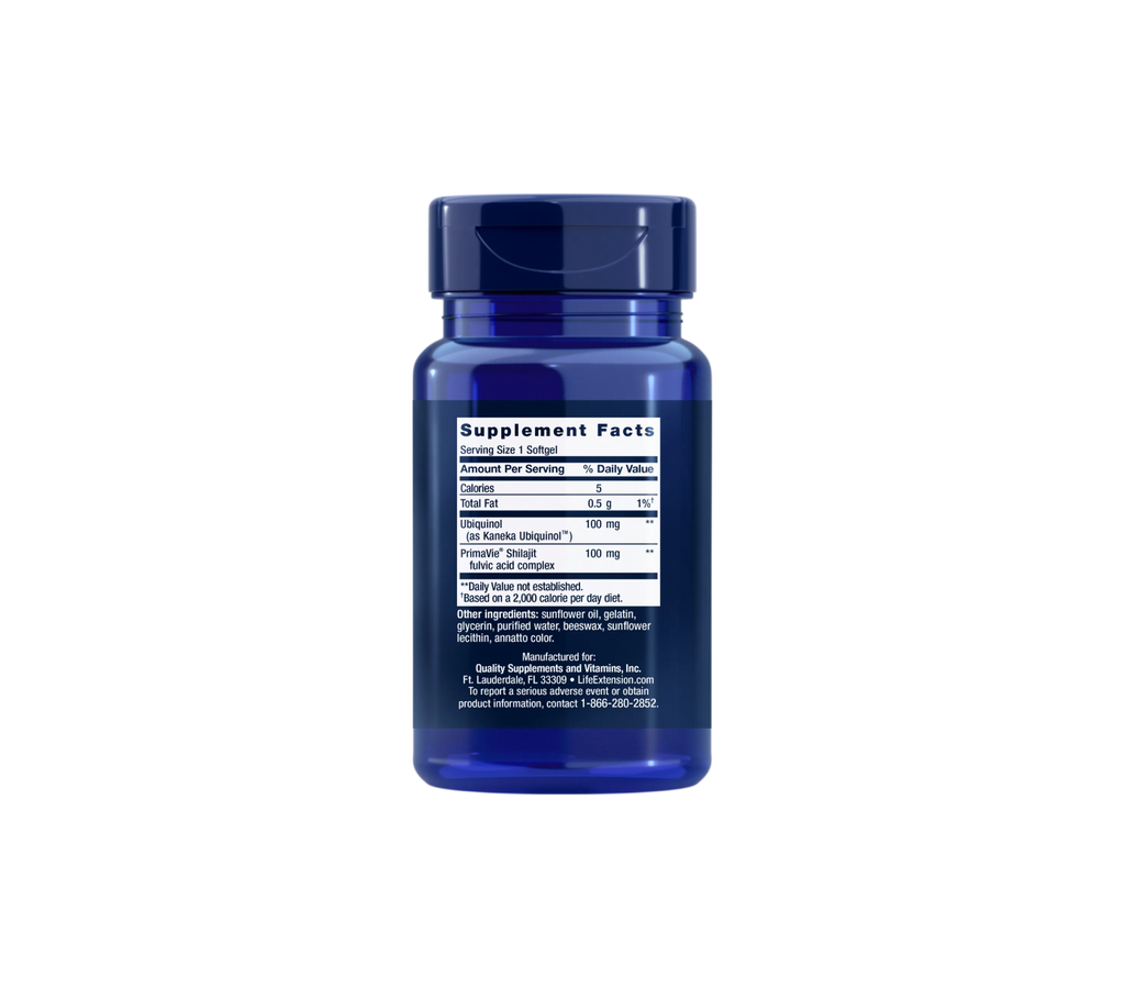 super ubiquinol coq10 - 60 cápsulas blandas - life extension