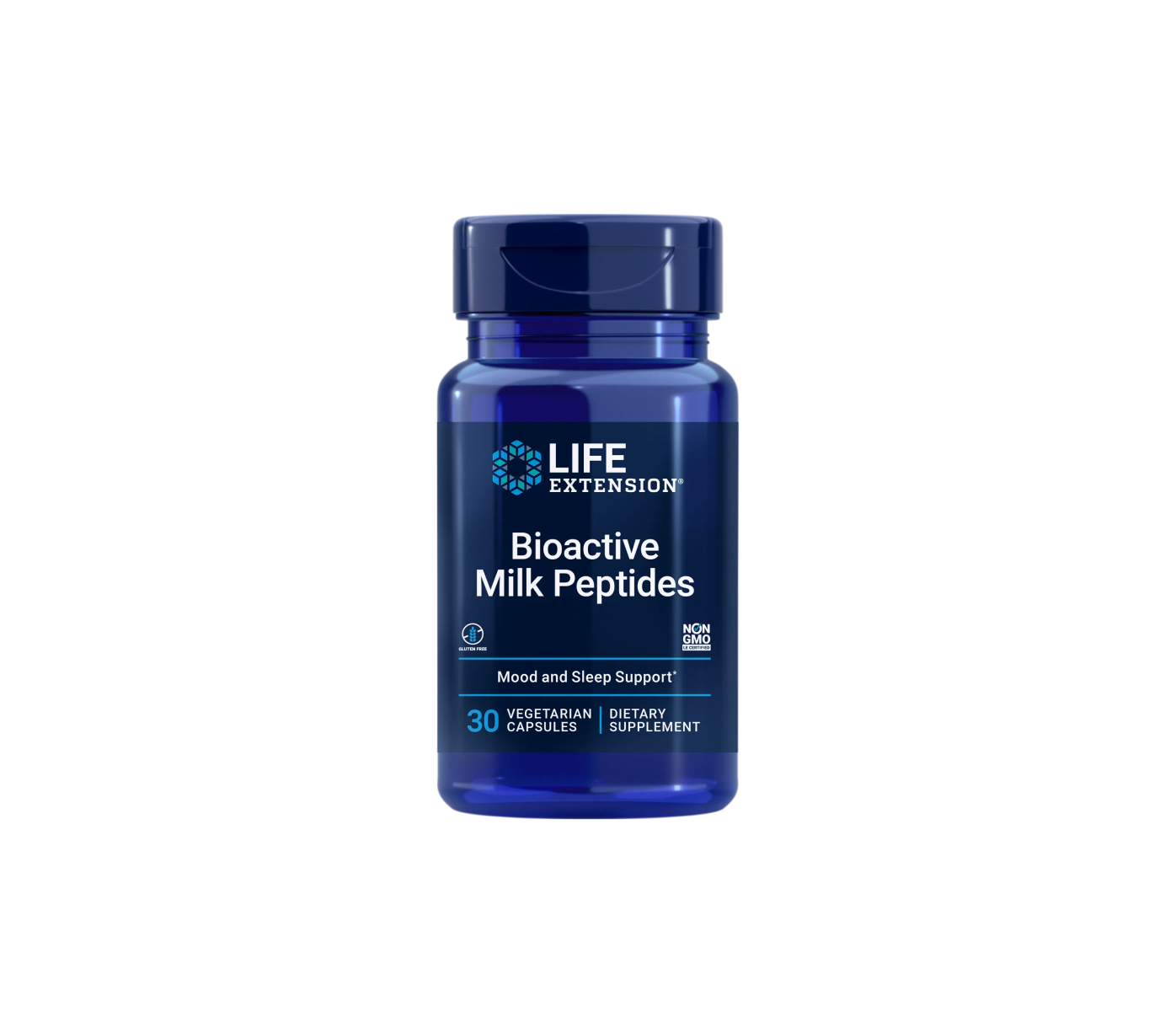 péptidos bioactivos de leche - 30 cápsulas vegetales - life extension