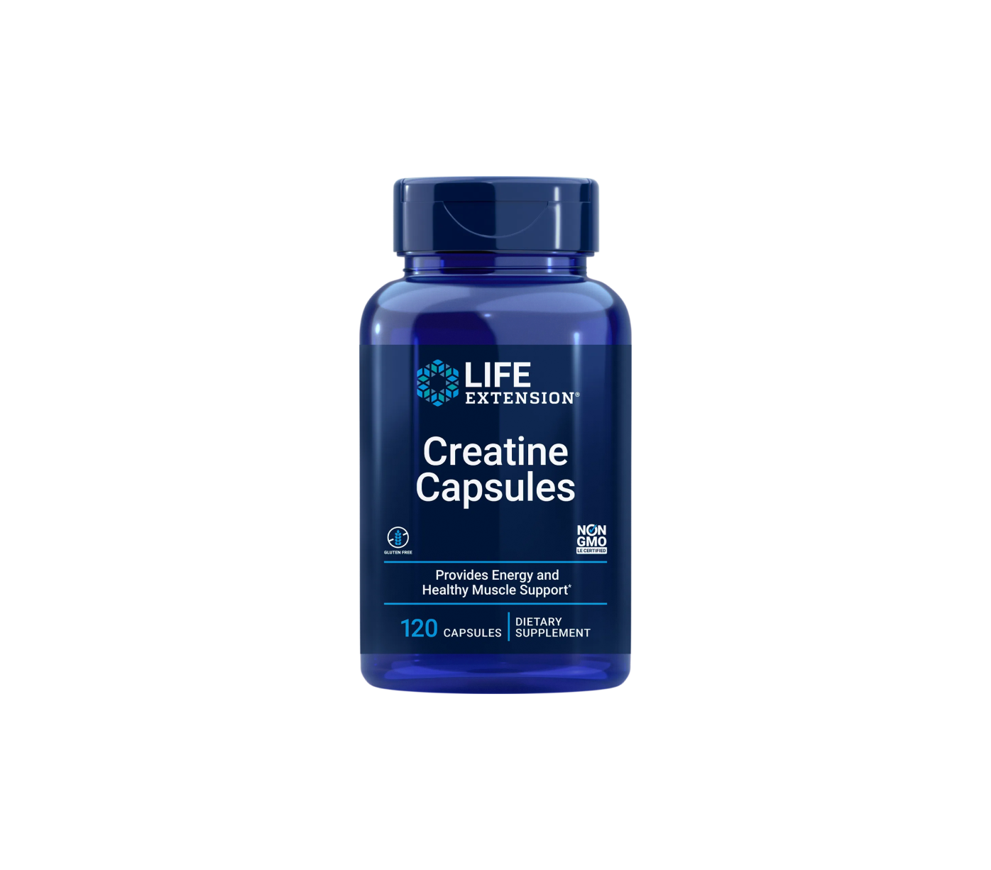 creatine capsules - 120 cápsulas - life extension
