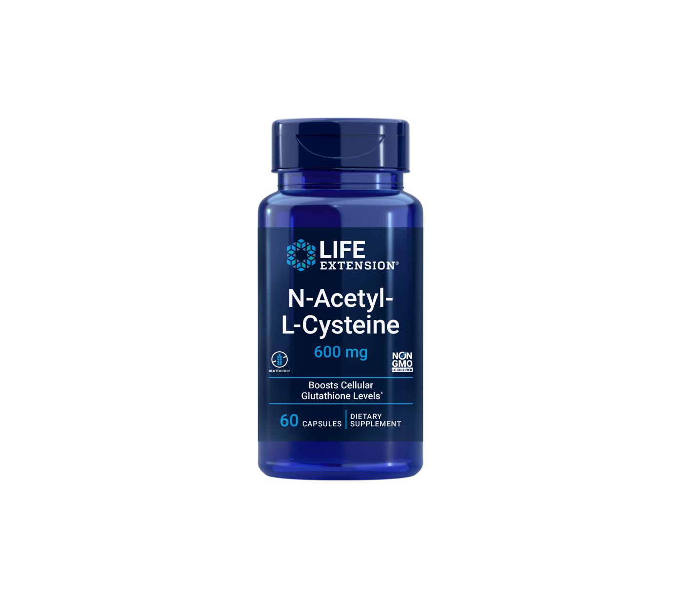 N-Acetil-L-Cisteína (NAC) - 60 cápsulas - life extension
