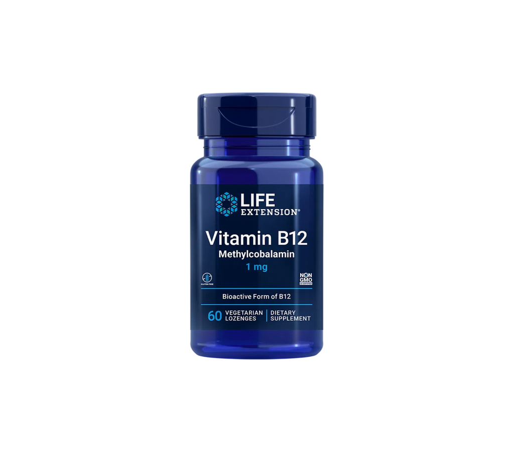 vitamina b12 metilcobalamina 1mg - 60 pastillas - life extension