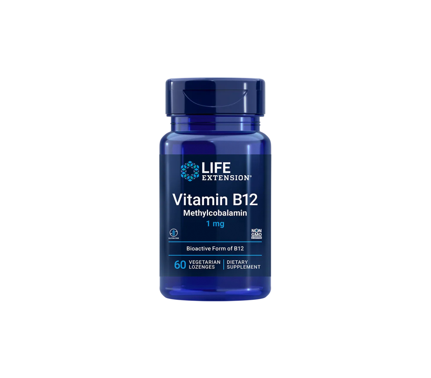 vitamina b12 metilcobalamina 1mg - 60 pastillas - life extension