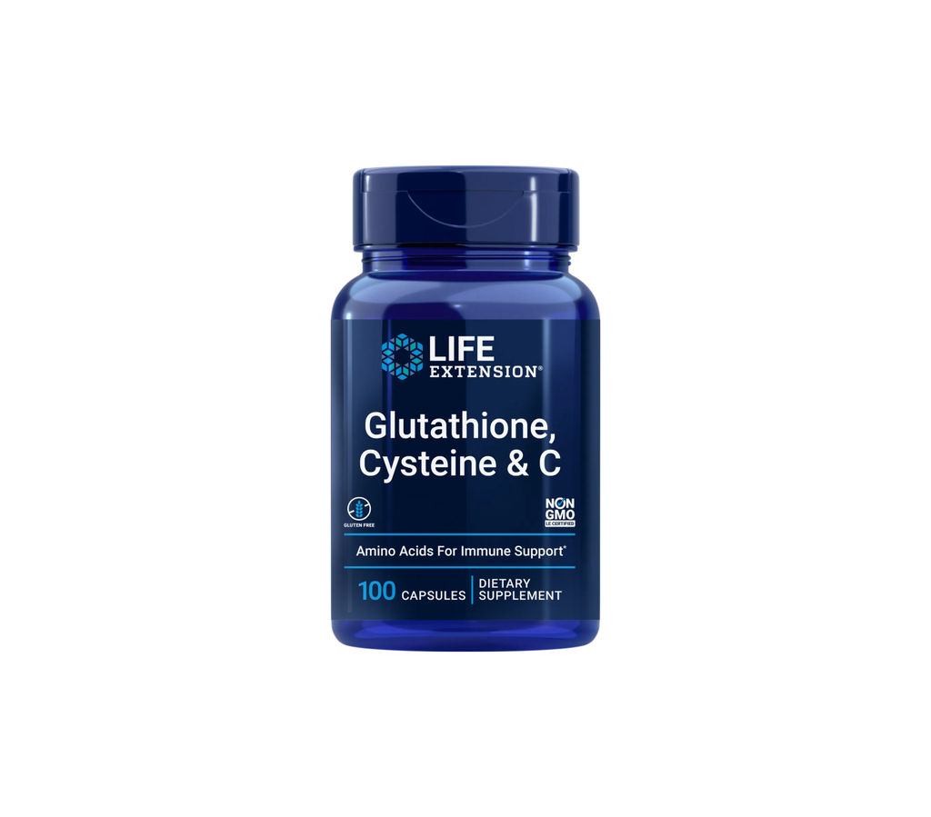 glutatión, cisteína y c - 100 cápsulas - life extension