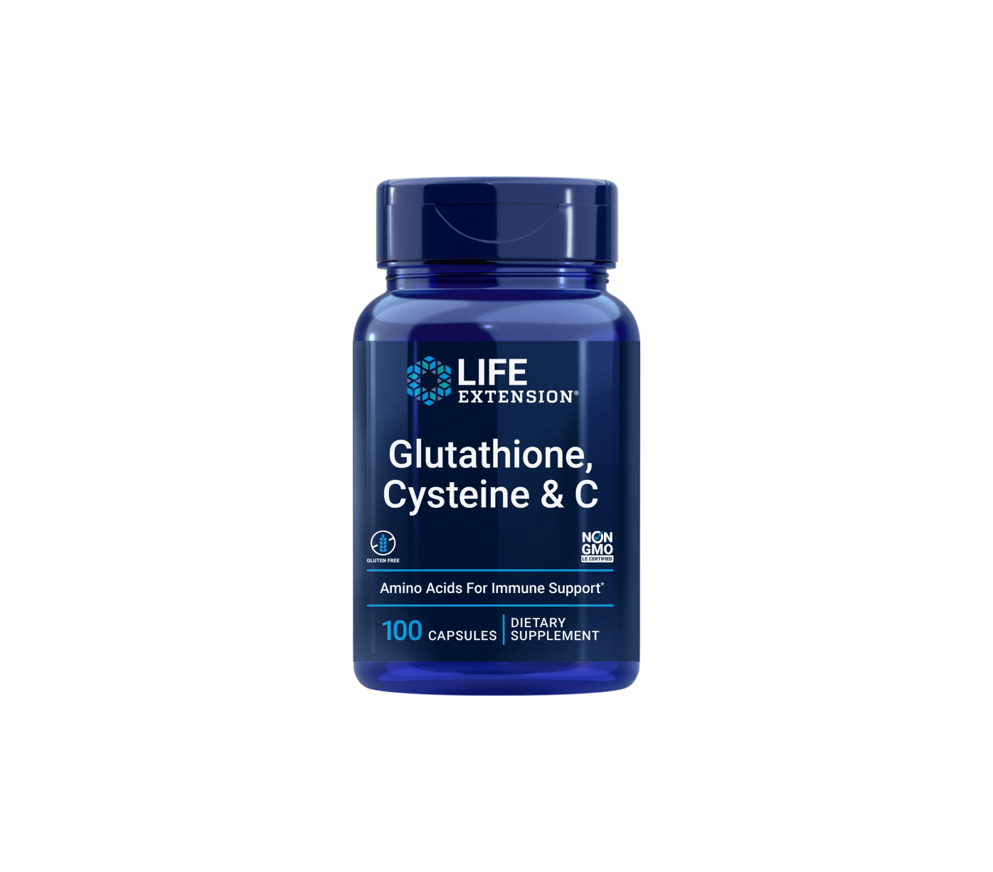 glutatión, cisteína y c - 100 cápsulas - life extension