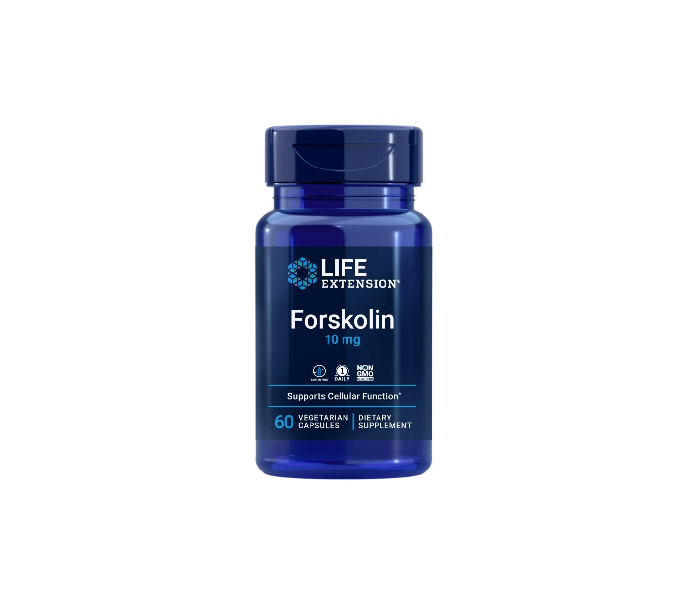 forskolin 10mg - 60 cápsulas vegetais - life extension