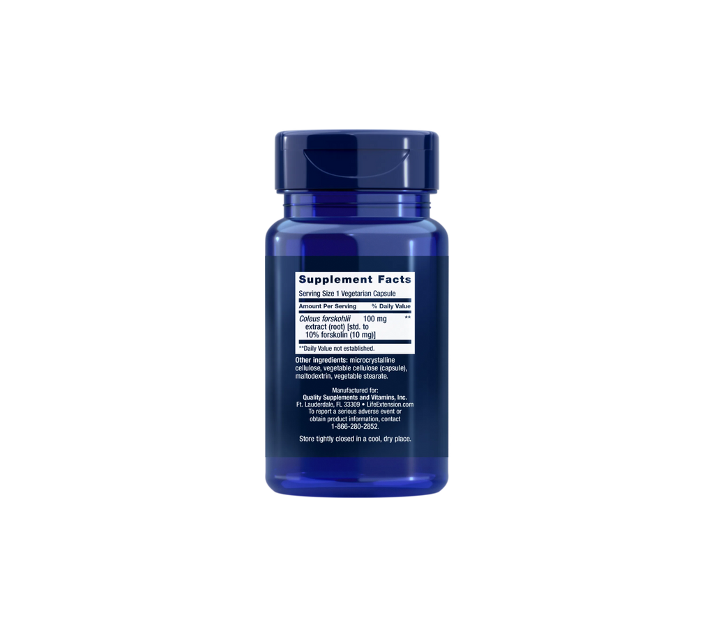 forskolina 10mg - 60 cápsulas vegetales - life extension