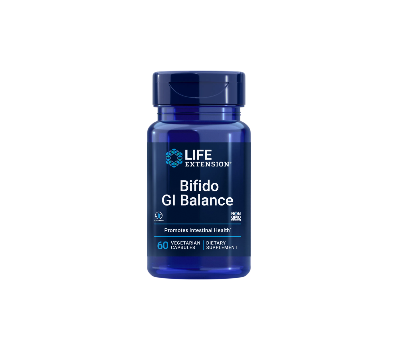 bifido gi balance - 60 cápsulas vegetales - life extension
