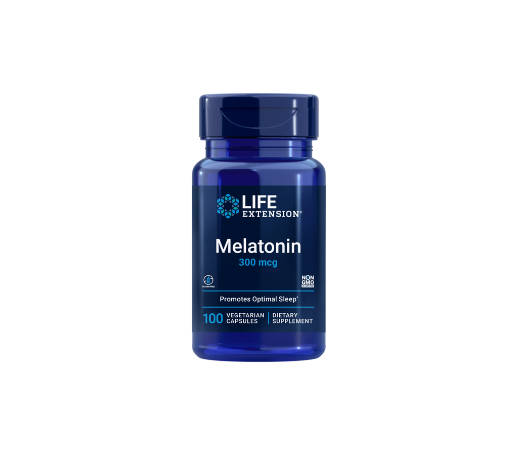 melatonina 300 mcg - 100 cápsulas - life extension