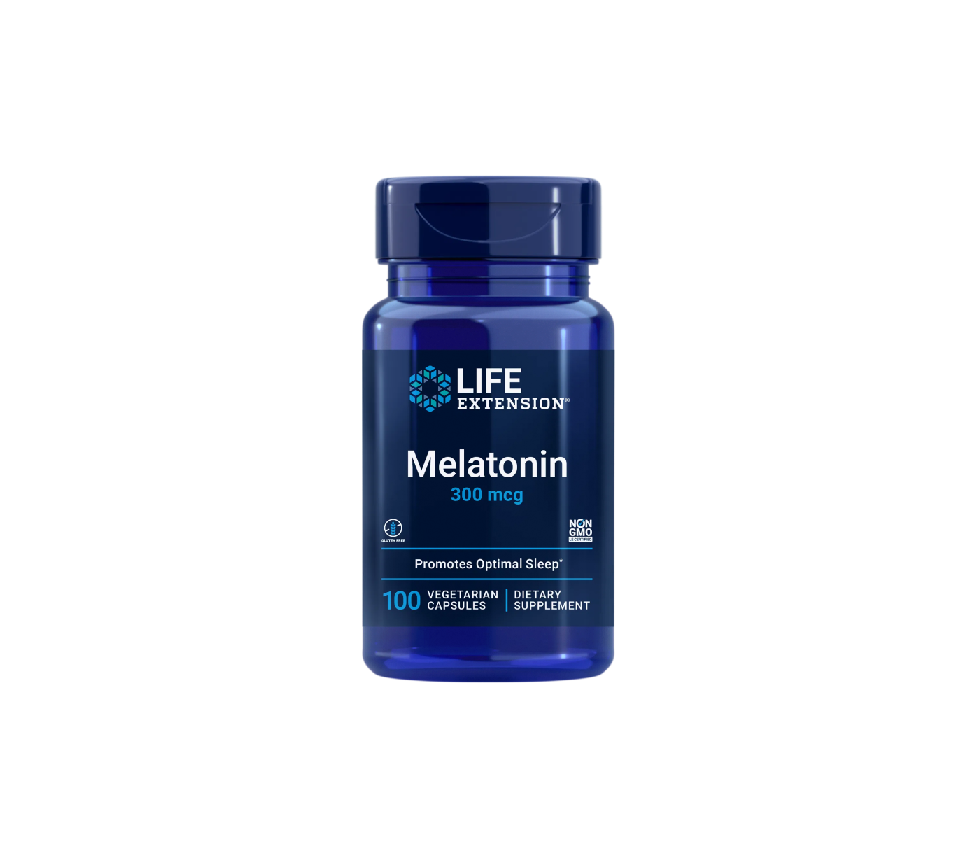 melatonina 300 mcg - 100 cápsulas - life extension
