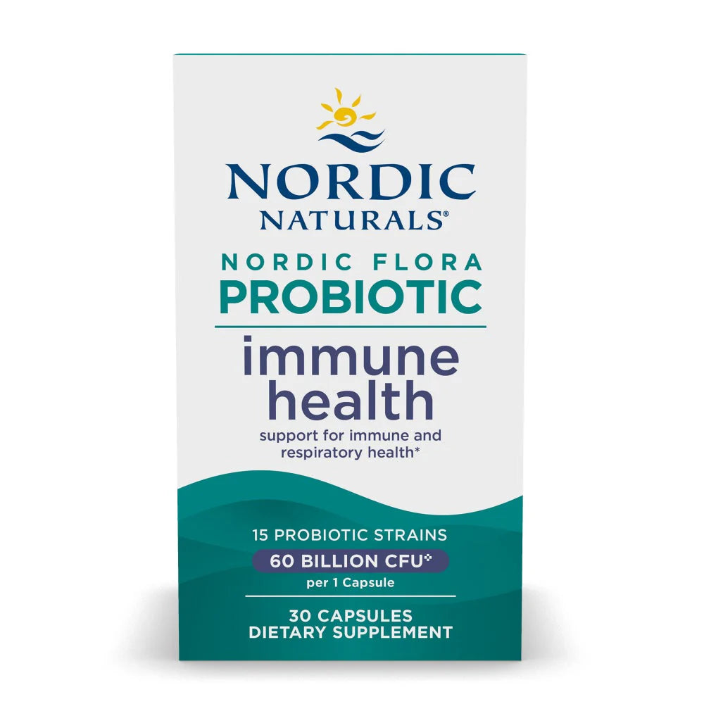 nordic flora probiotic immune health - 30 cápsulas - nordic naturals
