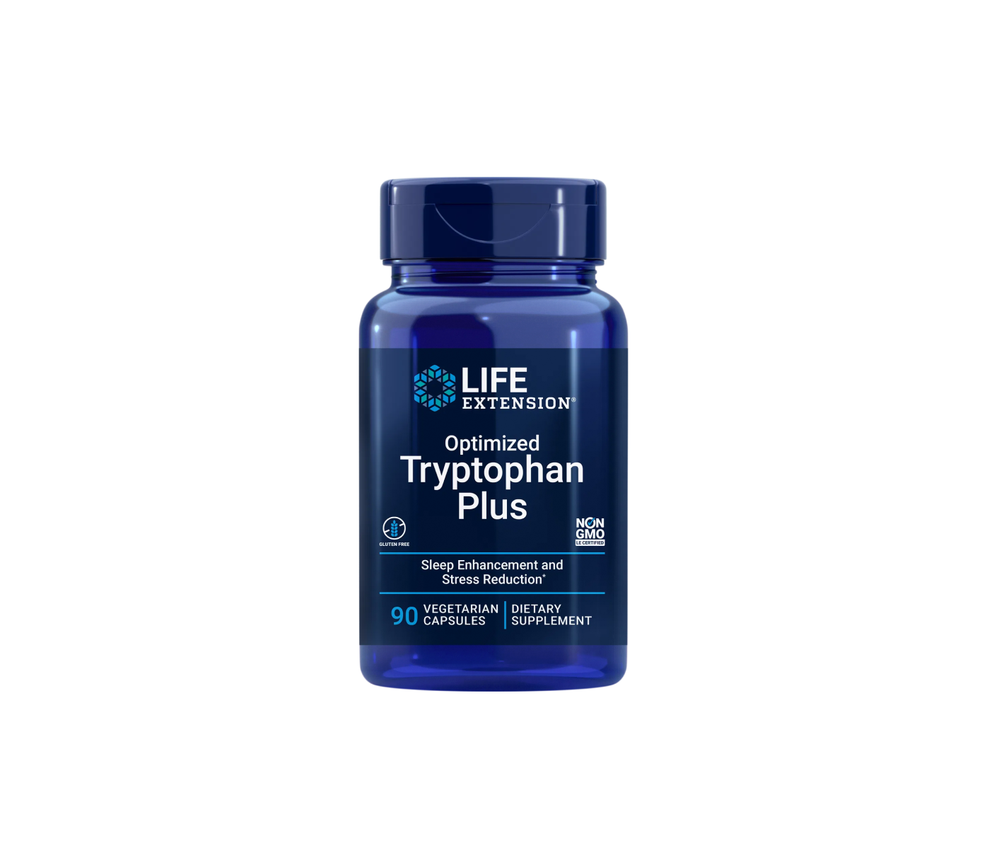 optimized tryptophan plus - 90 cápsulas vegetais - life extension
