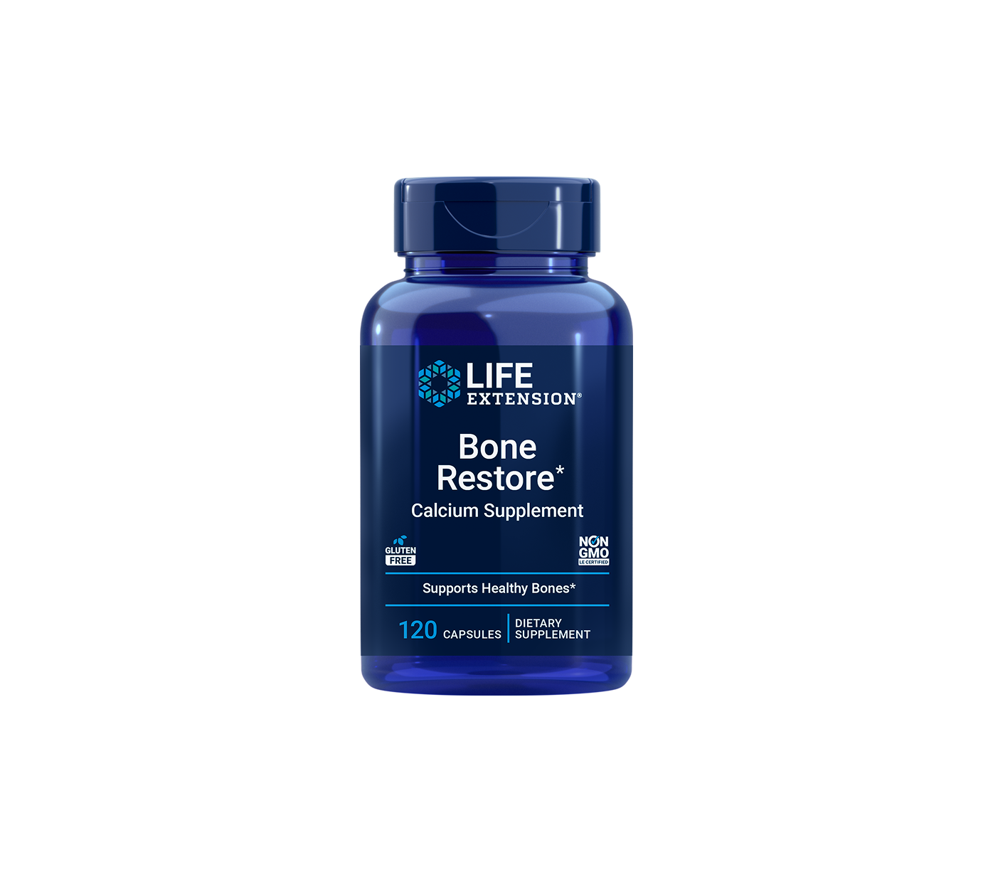 bone restore with vitamin k2 - 120 cápsulas - life extension
