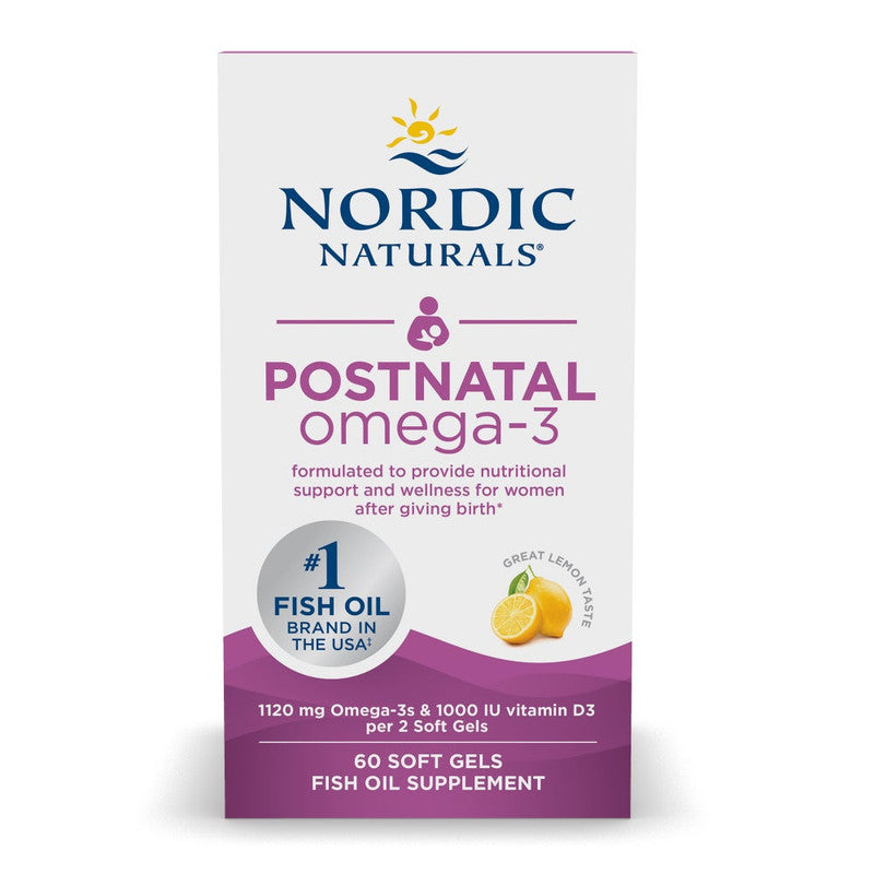nordic naturals - postnatal omega-3 1120mg - 60 softgels