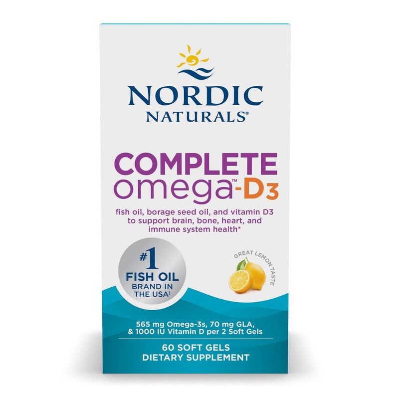 nordic naturals - complete omega-d3 - 60 softgels