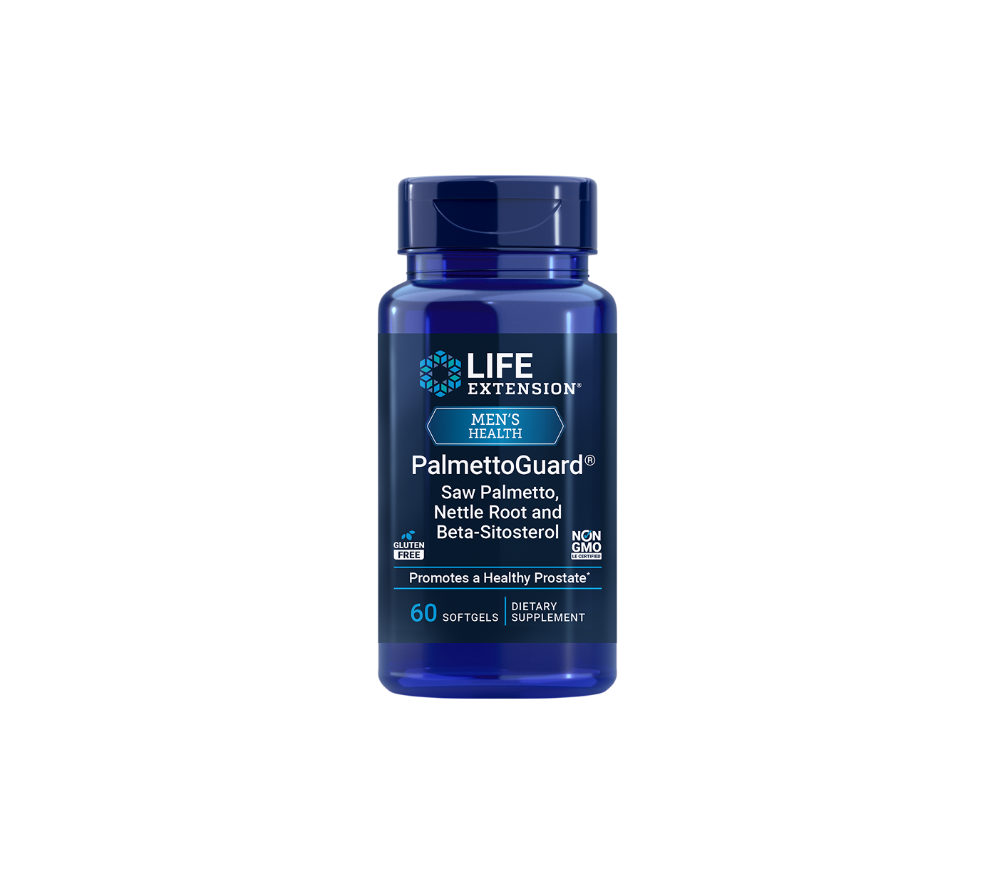 palmettoguard® palma enana americana/fórmula de raíz de ortiga con beta-sitosterol - 60 cápsulas blandas - life extension