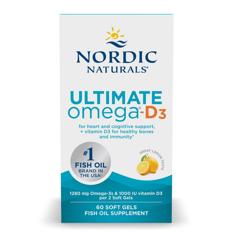 nordic naturals - ultimate omega-d3 640 mg - 60 capsules