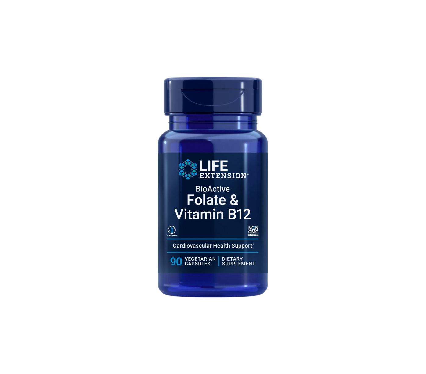 Folato bioactivo y vitamina B12 - 90 cápsulas - life extension