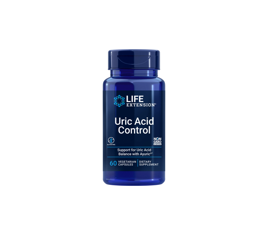 uric acid control - 60 cápsulas vegetales - life extension