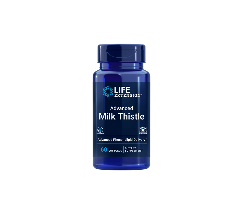 advanced milk thistle - 60 cápsulas blandas - life extension
