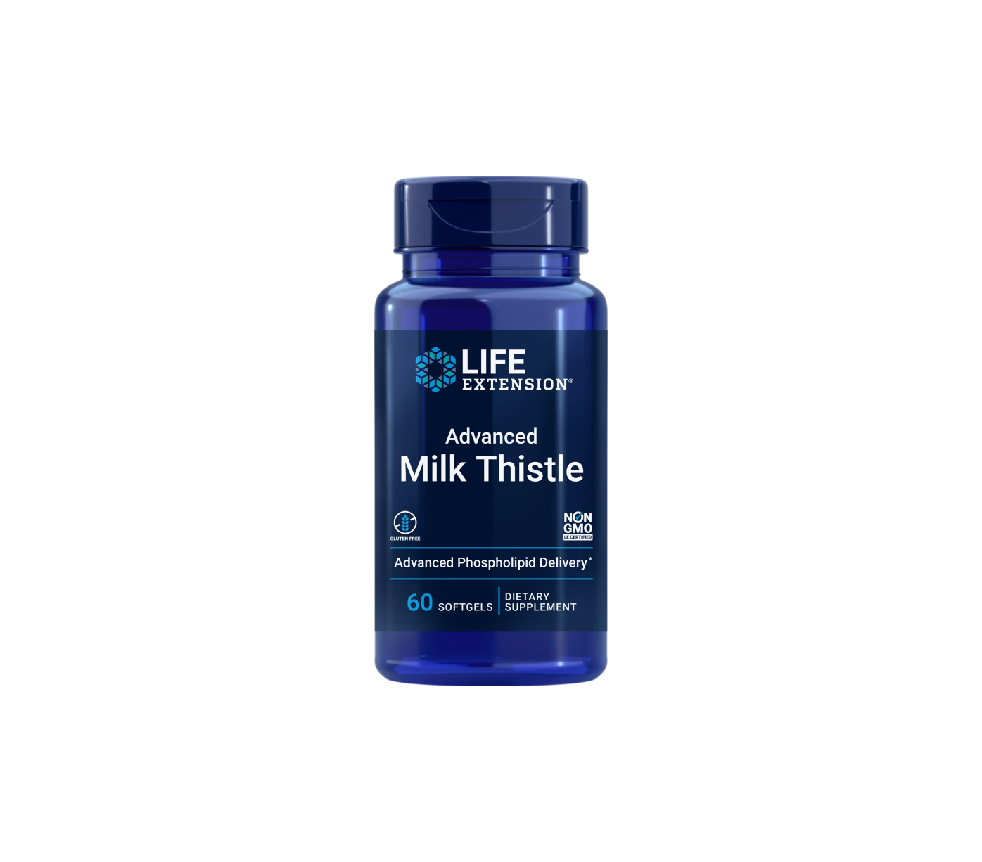 advanced milk thistle - 60 cápsulas blandas - life extension